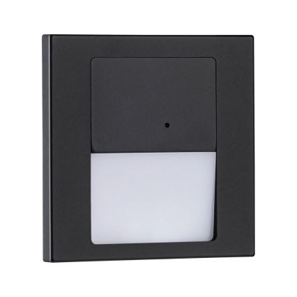 Paulmann 80004 - LED/1W Treppenlicht mit Sensor TSARO 230V Lead/Schwarz