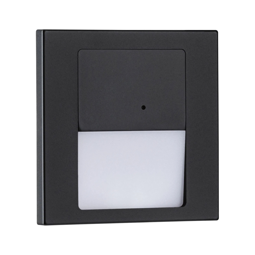 Paulmann 80004 - LED/1W Treppenlicht mit Sensor TSARO 230V Lead/Schwarz