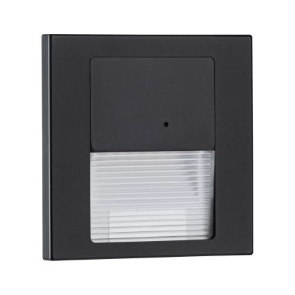 Paulmann 80004 - LED/1W Treppenlicht mit Sensor TSARO 230V Lead/Schwarz