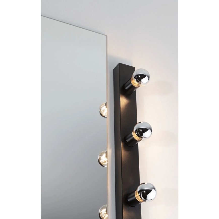 Paulmann 80097 - 3xE14/40W IP44 Badezimmer-Spiegelbeleuchtung REGULA 230V schwarz