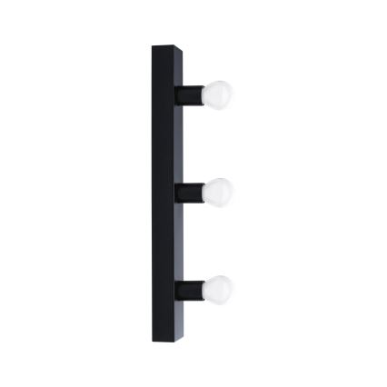 Paulmann 80097 - 3xE14/40W IP44 Badezimmer-Spiegelbeleuchtung REGULA 230V schwarz