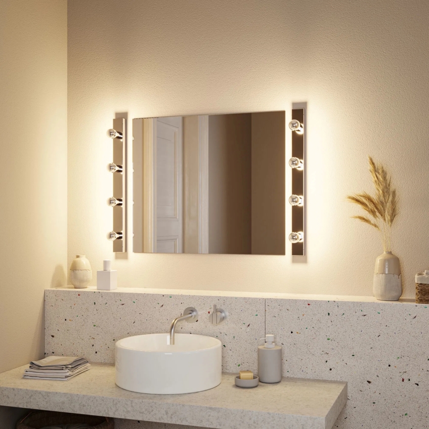 Paulmann 80098 - 4xE14/40W IP44 Badezimmer-Spiegelbeleuchtung REGULA 230V glänzendes Chrom
