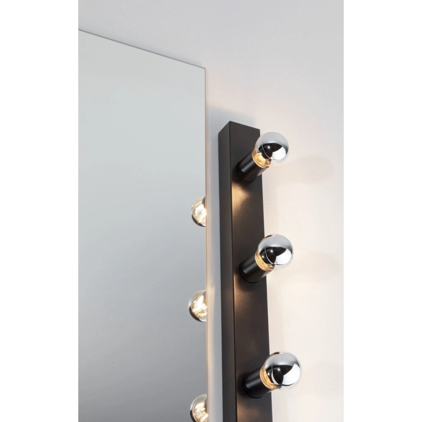 Paulmann 80099 - 4xE14/40W IP44 Badezimmer-Spiegelbeleuchtung REGULA 230V schwarz