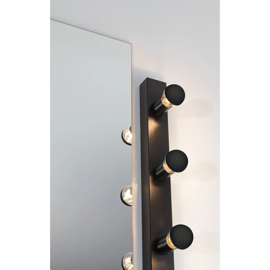 Paulmann 80099 - 4xE14/40W IP44 Badezimmer-Spiegelbeleuchtung REGULA 230V schwarz