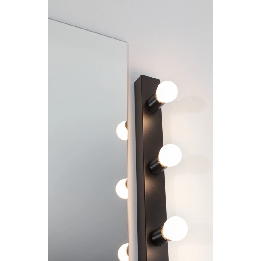 Paulmann 80099 - 4xE14/40W IP44 Badezimmer-Spiegelbeleuchtung REGULA 230V schwarz