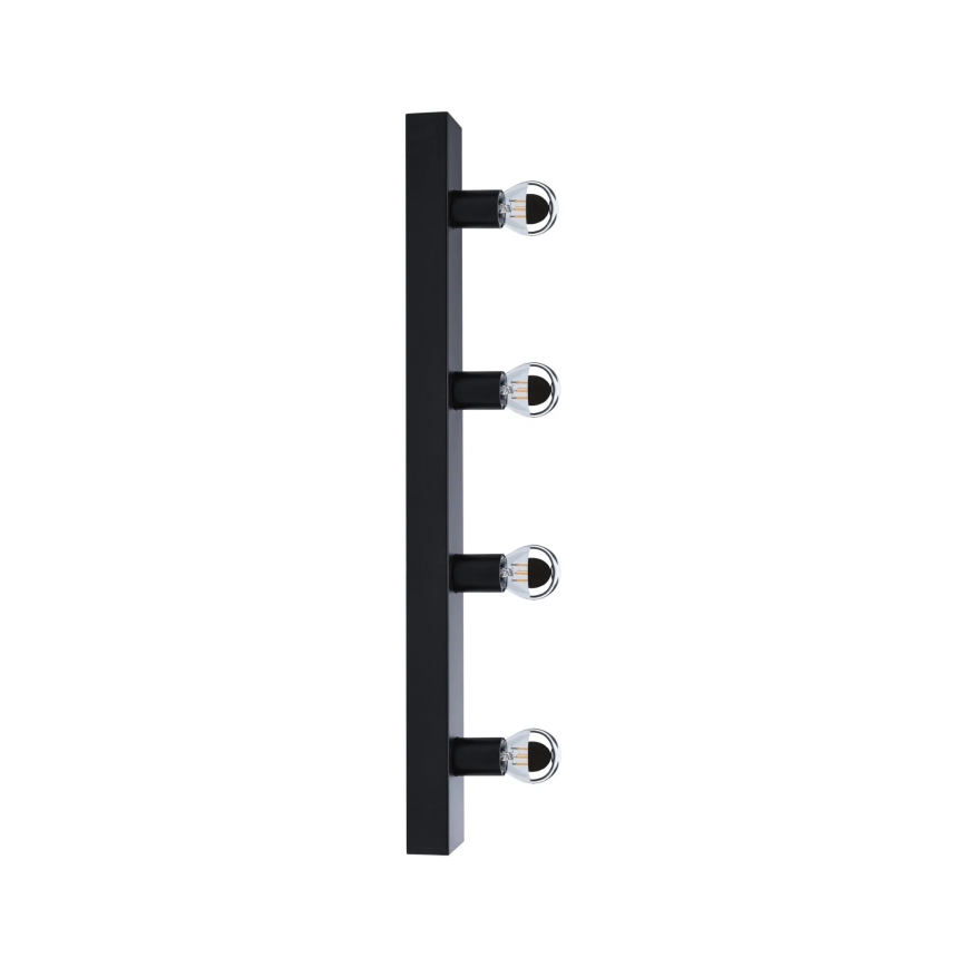 Paulmann 80099 - 4xE14/40W IP44 Badezimmer-Spiegelbeleuchtung REGULA 230V schwarz