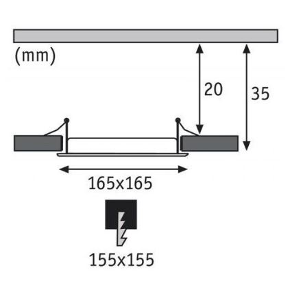 Paulmann 92077 - LED/12W IP44 Hängedeckenleuchte für Badezimmer QUAL 230V 4000K