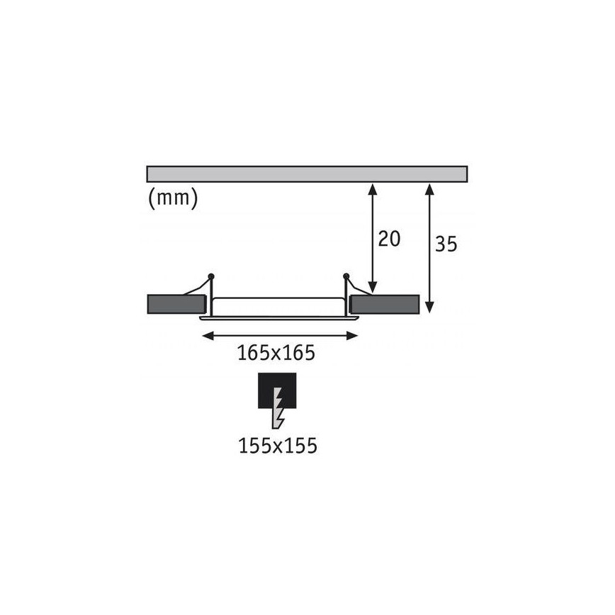 Paulmann 92080 - LED/12W IP44 Hängedeckenleuchte für Badezimmer QUAL 230V 2700K