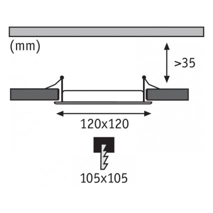 Paulmann 92100 - LED/6,5W Dimm-Paneel PREMIUM LINE 230V