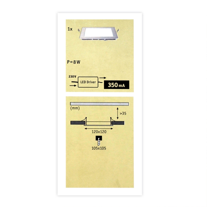 Paulmann 92100 - LED/6,5W Dimm-Paneel PREMIUM LINE 230V