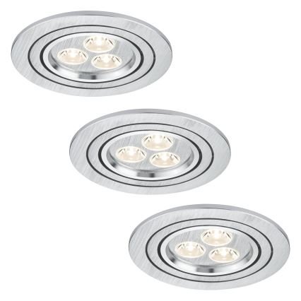 Paulmann 92530 - SET 3x LED Einbauleuchte PREMIUM LINE 3xLED/3W/230V