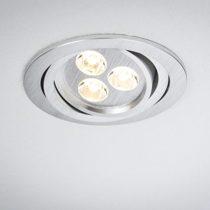 Paulmann 92530 - SET 3xLED/3W Badezimmer Einbauleuchte PREMIUM LINE 230V