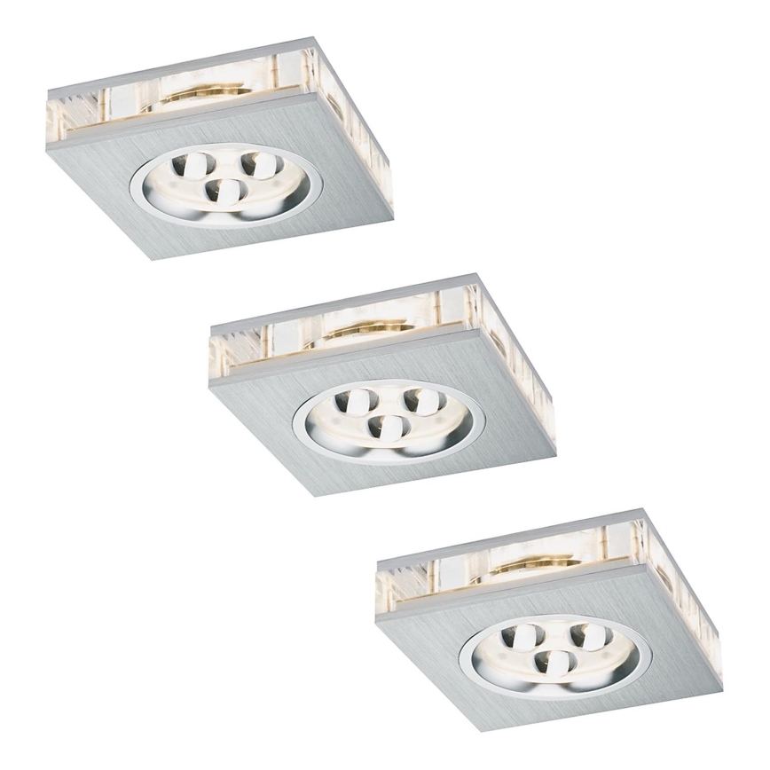 Paulmann 92539 - SET 3x LED Einbauleuchte PREMIUM LINE 3xLED/3W/230V