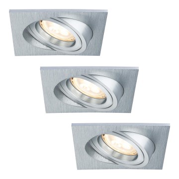 Paulmann 92619 - SET LED-GU10/4W Dimmbare Badezimmer Einbauleuchte PREMIUM LINE 230V