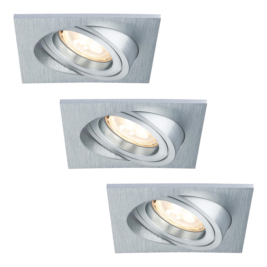 Paulmann 92619 - SET LED-GU10/4W Dimmbare Badezimmer Einbauleuchte PREMIUM LINE 230V