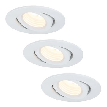 Paulmann 92685 - SET 3xLED/10W Dimmbare Einbauleuchte PREMUIM LINE 230V