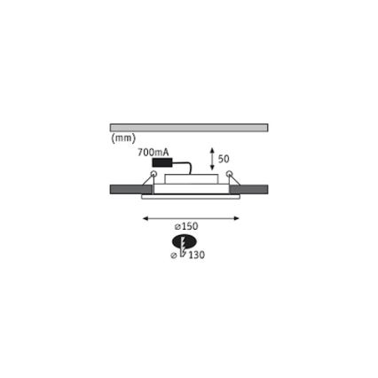 Paulmann 92693 - SET 3xLED/8W dimmbar Einbaubeleuchtung PREMIUM LINE 230/