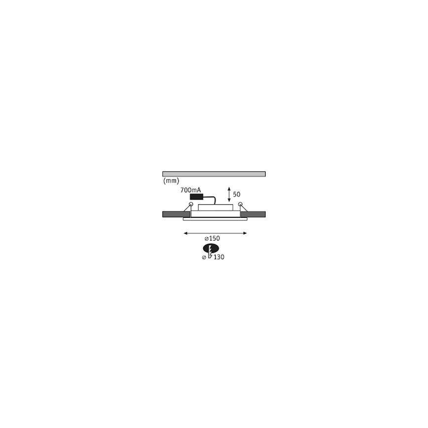 Paulmann 92693 - SET 3xLED/8W dimmbar Einbaubeleuchtung PREMIUM LINE 230/