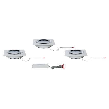 Paulmann 92695 - SET 3x LED Einbauleuchte DICE 3xLED/8W/230V