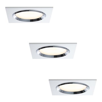 Paulmann 92695 - SET 3xLED/8W Dimmbares Einbauleuchte DICE 230V