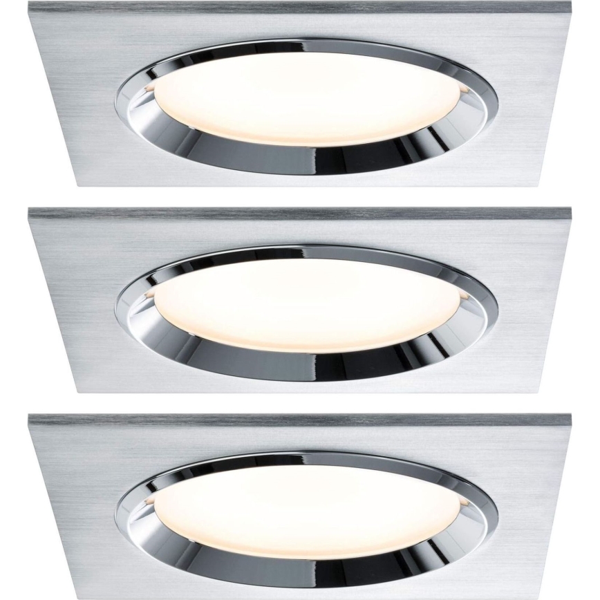 Paulmann 92696 - SET 3xLED/8W Dimmbare Einbauleuchte DICE 230V