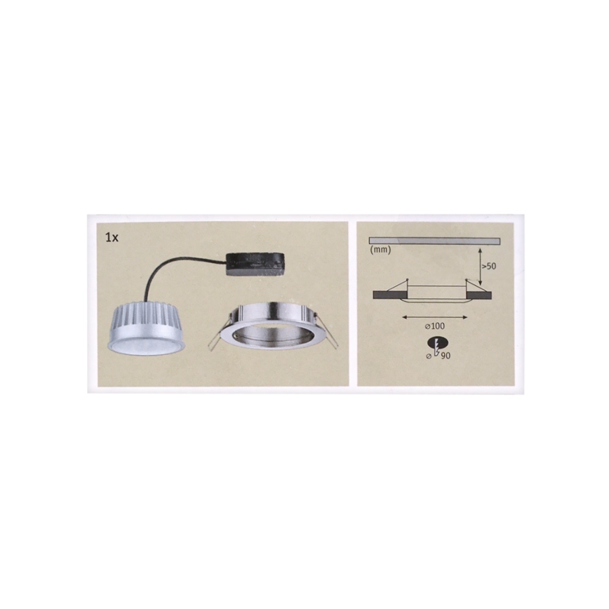 Paulmann 92782 - LED Bad-Deckenleuchte COIN LED/14W/230V
