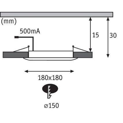 Paulmann 92802 - LED/9W IP65 Einbauleuchte für Badezimmer WARM DIM 230V 2000K/3000K/4000K