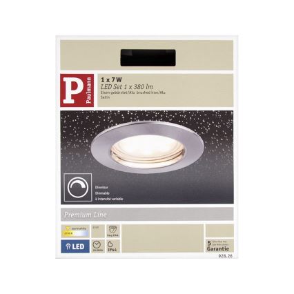 Paulmann 92826 - LED/7W IP44 Dimmbare Badezimmer Einbauleuchte COIN 230V