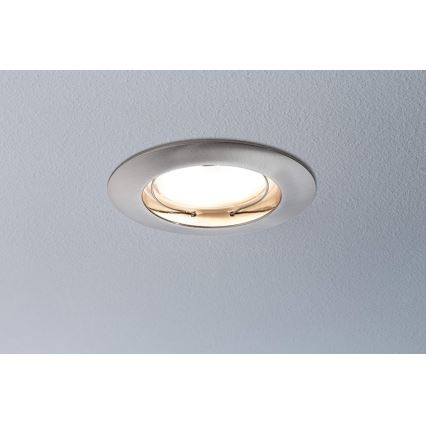 Paulmann 92827 - SET 3xLED/7W IP44 Dimmbares Badezimmer-Einbauleuchte COIN 230V