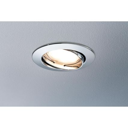 Paulmann 92837 - SET 3x LED/7W IP23 Dimmbare Badezimmereinbauleuchte COIN 230V