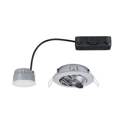Paulmann 92837 - SET 3x LED/7W IP23 Dimmbare Badezimmereinbauleuchte COIN 230V