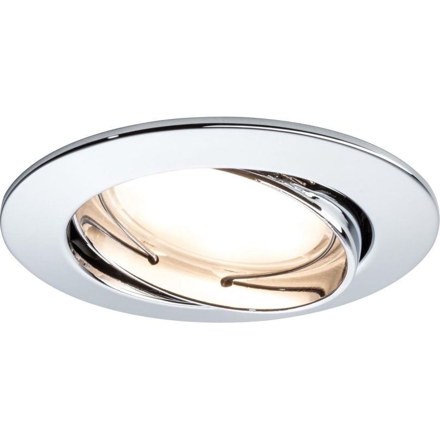 Paulmann 92837 - SET 3x LED/7W IP23 Dimmbare Badezimmereinbauleuchte COIN 230V