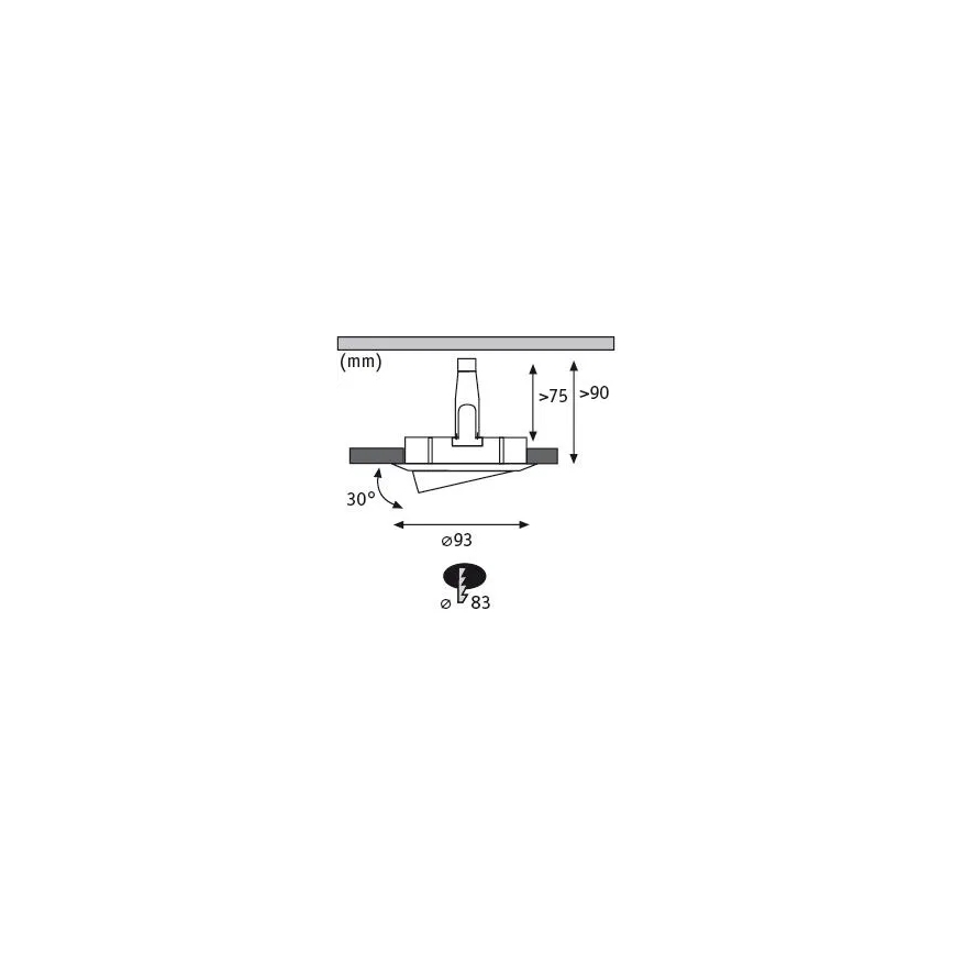 Paulmann 92900 - SET 3xGU10/7W IP65 Dimmbares Badezimmer-Einbauleuchte NOVA 230V