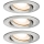Paulmann 92900 - SET 3xGU10/7W IP65 Dimmbares Badezimmer-Einbauleuchte NOVA 230V