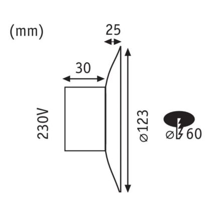 Paulmann 92926 - LED/2W Treppenleuchte DEKORATIV 230V