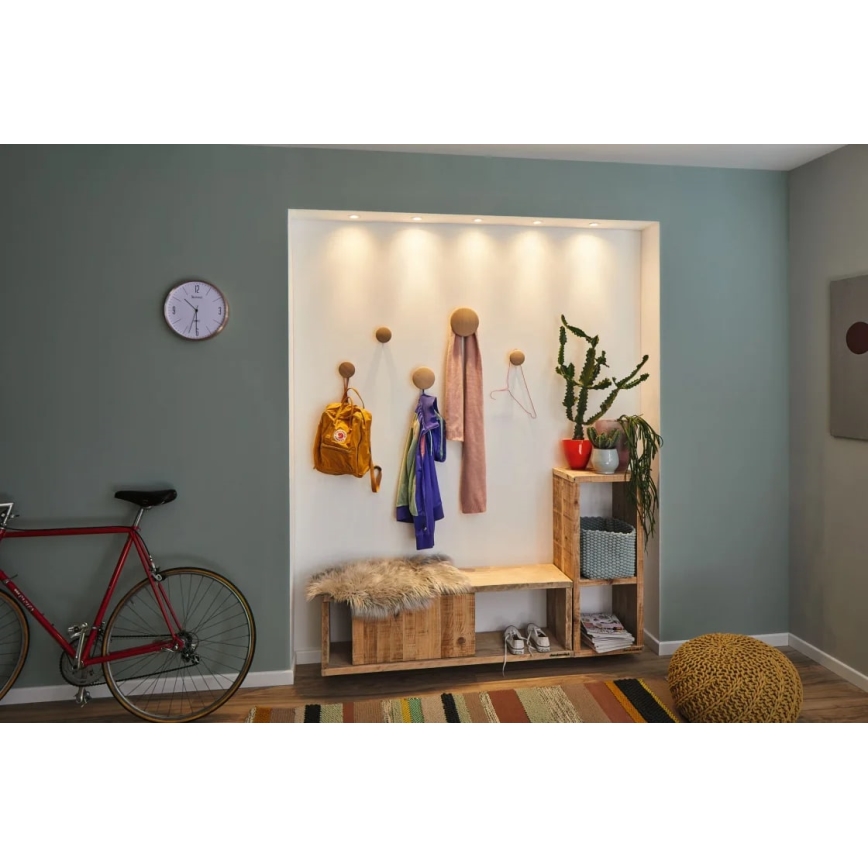 Paulmann 92971 - SET 3x LED/4,2W IP23 Dimmbare Einbauleuchte für Badezimmer NOVA 230V