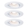 Paulmann 92971 - SET 3x LED/4,2W IP23 Dimmbare Einbauleuchte für Badezimmer NOVA 230V