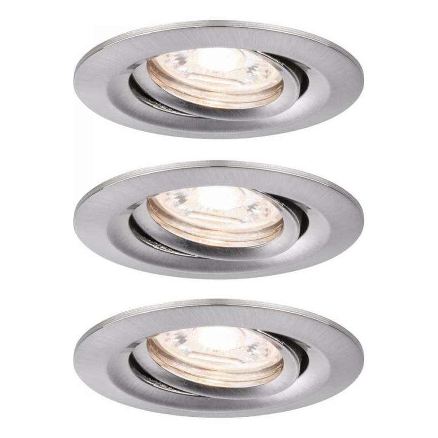 Paulmann 92973 - SET 3xLED/4,2W IP23 Dimmbare Badezimmerleuchte COIN 230V