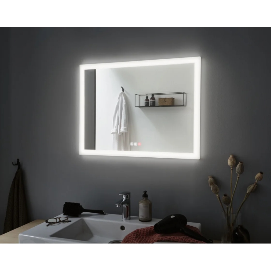 Paulmann 93013 - LED/22W IP44 Dimmbarer beheizter Badezimmerspiegel mit Hintergrundbeleuchtung 230V 2700/4000/6500K