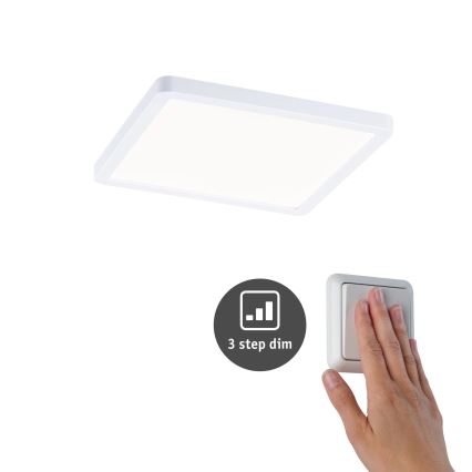 Paulmann 93059 - LED/13W IP44 Dimmbare Badezimmer-Einbauleuchte AREO 230V 17,5x17,5 cm weiß