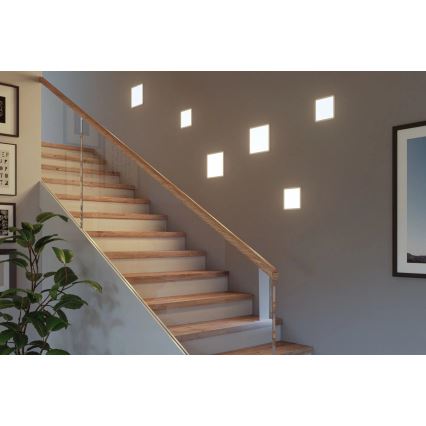 Paulmann 93060 - LED/16W IP44 dimmbare Badezimmer-Einbauleuchte AREO 230V 23x23 cm weiß