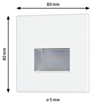 Paulmann 93093 - LED/1,2W Treppenlicht EDGE 230V