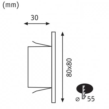 Paulmann 93093 - LED/1,2W Treppenlicht EDGE 230V