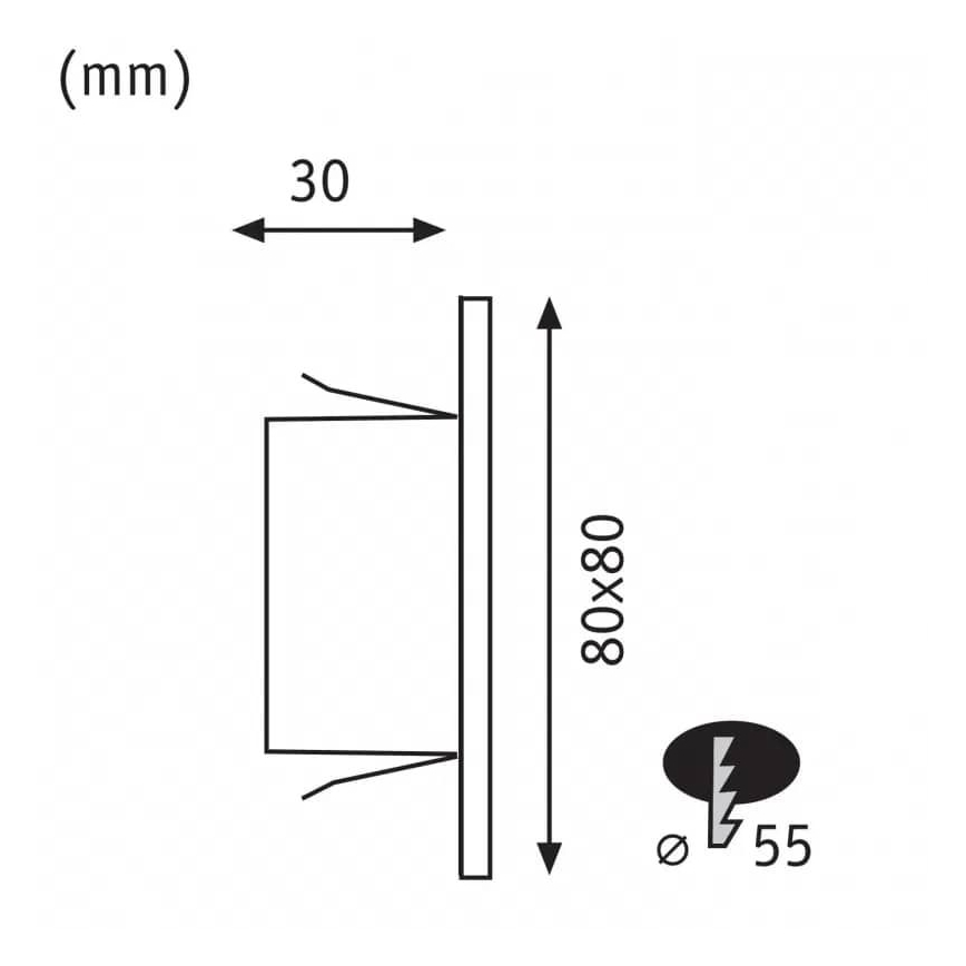 Paulmann 93093 - LED/1,2W Treppenlicht EDGE 230V