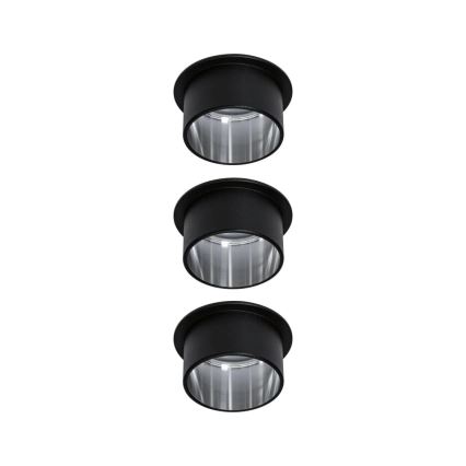 Paulmann 93383 - SET 3xLED/6W IP44 Dimmbare Einbauleuchte für Badezimmer GIL 230V