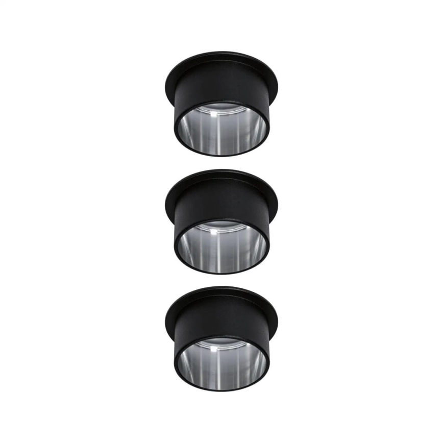 Paulmann 93383 - SET 3xLED/6W IP44 Dimmbare Einbauleuchte für Badezimmer GIL 230V