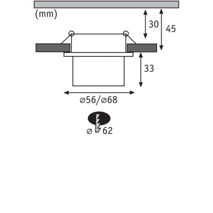 Paulmann 93383 - SET 3xLED/6W IP44 Dimmbare Einbauleuchte für Badezimmer GIL 230V