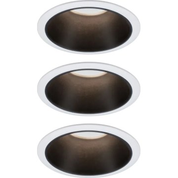 Paulmann 93402 - SET 3xLED/6W IP44 Dimmbares Badezimmer-Einbauleuchte COLE 230V