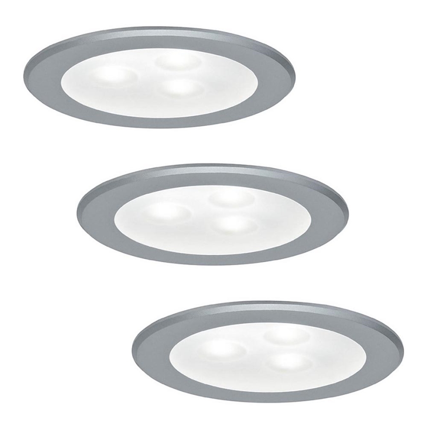 Paulmann 93544 - SET 3x LED Einbauleuchte MICRO LINE 3xLED/3W/230V