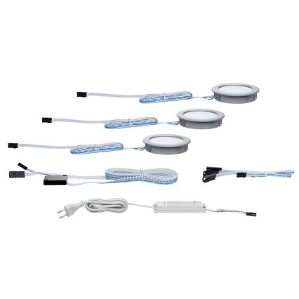 Paulmann 93560 - SET 3x LED Einbauleuchte MICRO LINE 3xLED/2,6W/230V/12V